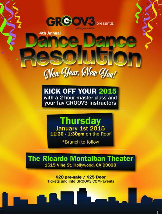 GROOV3 Dance Dance Resolution Master Class at the Ricardo Montalban