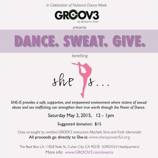 Dance Sweat Give for She is for National Dance Week